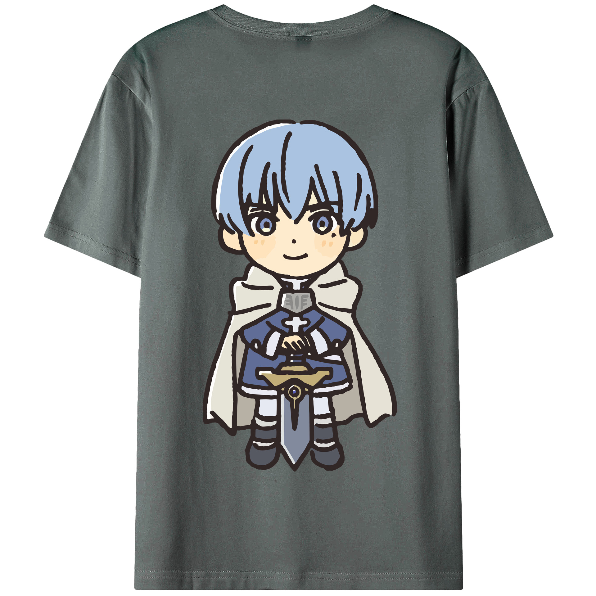 （画像用） 葬送のフリーレン Frieren 綿100％半袖Tシャツ（背面プリント）